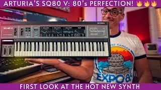 Arturia's new SQ 80 V! Sweet 80's synth emulation.