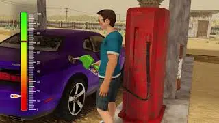 How bro fuels up his car at gas station