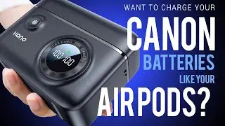 Charge my Canon Batteries like Airpods?! The Llano Camera Battery Charger gives power on the go