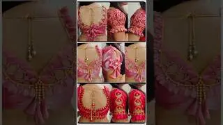 Blouse back neck design and sleeves design new model back neck blouse with matching 