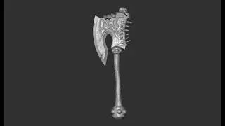 axe zbrush BW