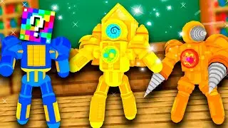 Skibidi Toilet Magnet vs Titan DRILLMEN & UPGRADED TV MAN Monster School - Minecraft Animation