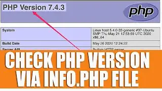 [🔴LIVE] How to check PHP version via info.php file in cpanel?