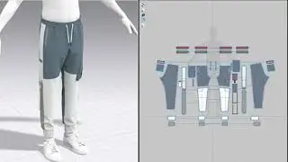 Cargo Sweatpants 4, Marvelous Designer, Clo3D