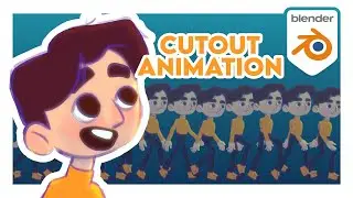 Groovy Grease Pencil Cut-Out Character Rigging Tutorial | Intermediate to Advanced Blender