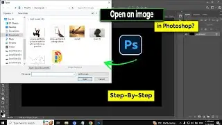 How to open an image in Photoshop ?