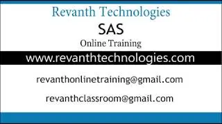 SAS Online Tutorial, SAS Online Training From India, SAS Training for Beginners, SAS Training Online