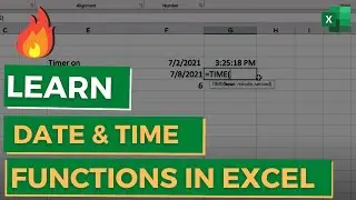 Learn Date and Time Functions in Excel in 1 Video | Excel Tips