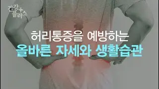 허리통증을 예방하는 바른자세 [건강플러스]