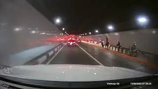 Nguy hiểm rình rập: Hành vi vi phạm luật giao thông trong hầm vượt sông Sài Gòn