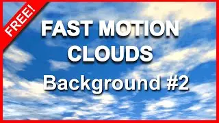 ✅ BG Green Screen SKY Video FAST MOVING CLOUDS Background for Chroma Key Effects FULL HD 1080p FREE!