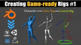 [Blender] Game-ready Rigs #1 - (Unreal/Unity/Godot)