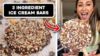 3 Ingredient Ice Cream Bars! Sugarless, High Protein, Low Carb