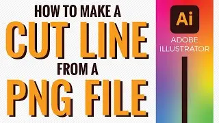 How to make a cut line from a PNG image in Adobe Illustrator