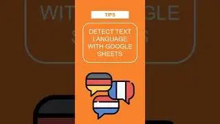 📚 Detect Text Language with Google Sheets 