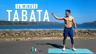 16 MINUTE TABATA WORKOUT - Full-Body - No Equipment (w/ Ash Crawford)