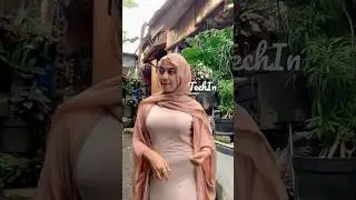 Goyangan hot ukhty jilbab pink  airbag gedek 