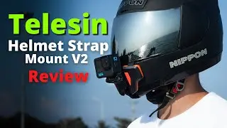 Best Helmet Chin mount for Motorbike ? Telesin Helmet Strap Mount Review