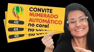 Convite com numeração automática no Corel Draw