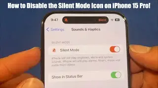 How to Disable the Silent Mode Icon on iPhone 15 Pro