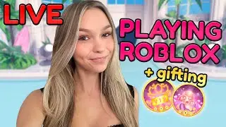 🔴 LIVE! PLAYING ROBLOX! + gifting VIP and CUSTOM MAKEUP!