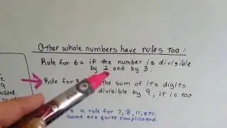 Grade 6 Math #1.2, Divisibility rules for 2,3,4,5,6,9 and 10