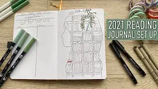 2021 Reading Journal Set-Up | first ever plan with me on this channel!