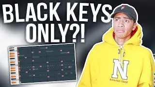 Making A Beat From Scratch ONLY Using Black Keys!!! (Fl Studio 12 Challenge) | Sharpe