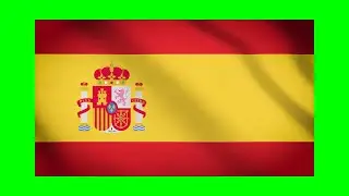 SPAIN 🏳️ FLAG Frame MOTION BORDER💯| #greenscreen effects - chroma key animations  VIDEO HD *1080*