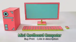 How to make Mini Cardboard Computer | Cardboard Computer | DIY Mini Computer