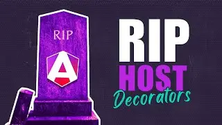 Host decorators are dead... replace them with host element binding today!