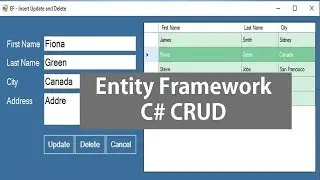 Entity Framework - Insert Update and Delete in C#