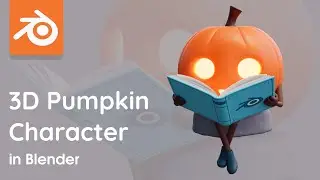 Mr Pumpkin | 3D Character Modeling | Blender Timelapse