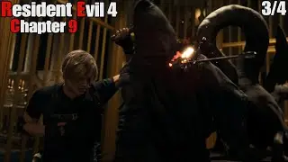 Resident Evil 4 Remake - Grand hall Leon Trap Ambush & Ashley Flee - Chapter 9 3/4