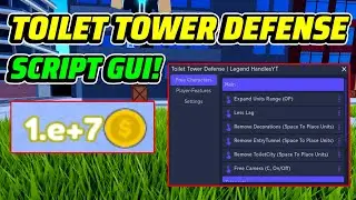 Toilet Tower Defense Script GUI / Hack (INFINITE COINS, AUTOFARM, AND MORE) *PASTEBIN*