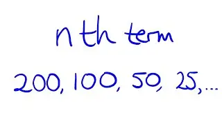 Find the nth term for a halving sequence