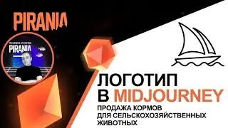 Логотип продажи кормов для сельскохозяйственных животных │ Midjourney