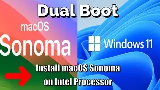 How to Dual Boot macOS Sonoma & Windows 11 | Intel i5 8265U | A Complete Guide to Hackintosh 2024