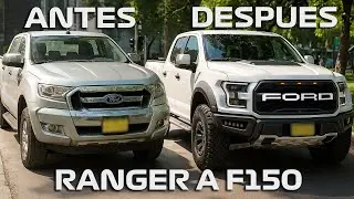 FORD RANGER TRANSFORMADA A F150 RAPTOR LOOK *QUEDO INCRIBLE*