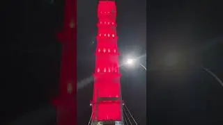 Tall Red Light Tower