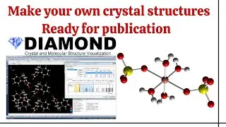 Crystal structure using Diamond | Tutorial | Follow easy steps | English