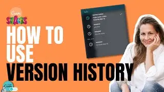 How to use VERSION HISTORY in Canva