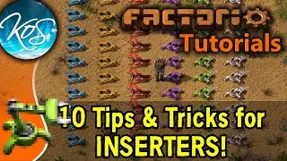 Factorio: 10 TIPS FOR INSERTERS - Tutorial, Guide