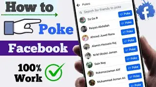 How to Poke on Facebook 2024 | How to Poke Someone on Facebook | How to Poke Someone on Facebook App