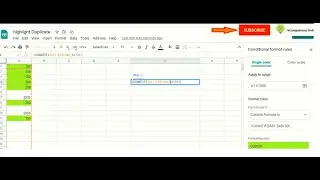 Highlight Duplicate data in  google Sheet