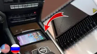 Life hack. 3D Printed a Phone Stand for Mercedes / Wireless Charging on a 3D Printer for Mercedes