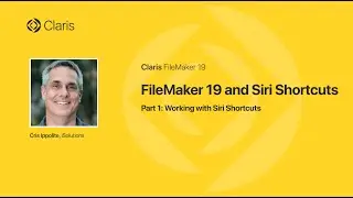 FileMaker 19 and Siri Shortcuts