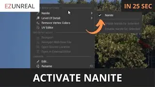 How to Enable Nanite on Trees in Unreal Engine 5