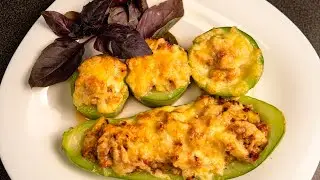 ФАРШИРОВАННЫЕ КАБАЧКИ | Это безумно вкусный рецепт | Лодочки из кабачков с фаршем