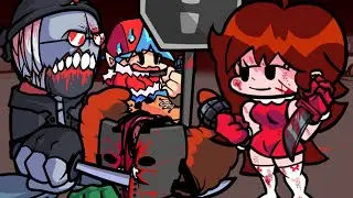 WARNING: VERY BRUTAL FRIDAY NIGHT FUNKIN' HORROR MODS - GIRLFRIEND GONE CRAZY (Scary FNF Mods)